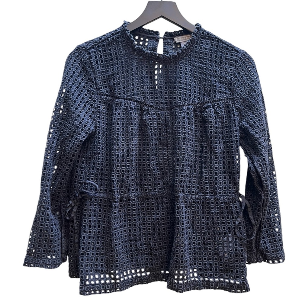 Point Sur by j crew eyelet blouse size 6